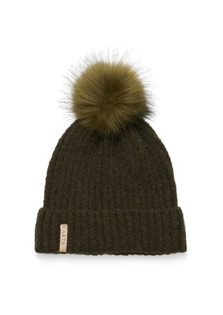 Marta - Pompom Hat - Militray - Onesize